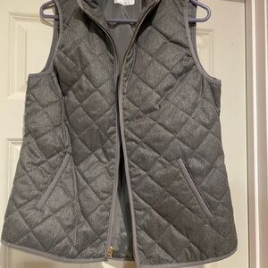 Old Navy Women's Gray Quilted Vest